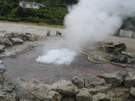 The caldeiras in Furnas